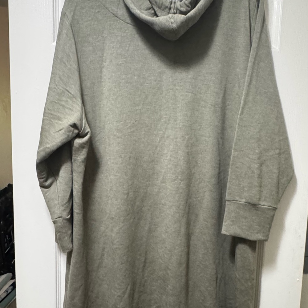 Calvin Klein Women's Olive Green Hooded Dress - Picture 8 of 9